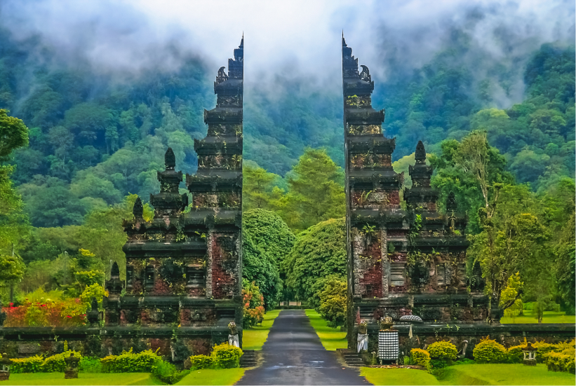 Gates to one of the Hindu temples in Bali